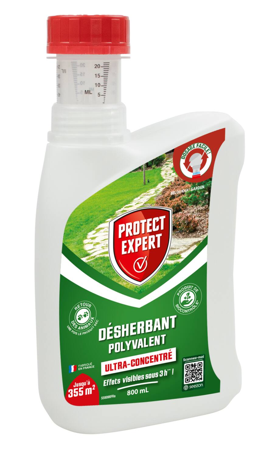 Désherbant Polyvalent ultra concentré 800ml - PROTECT EXPERT