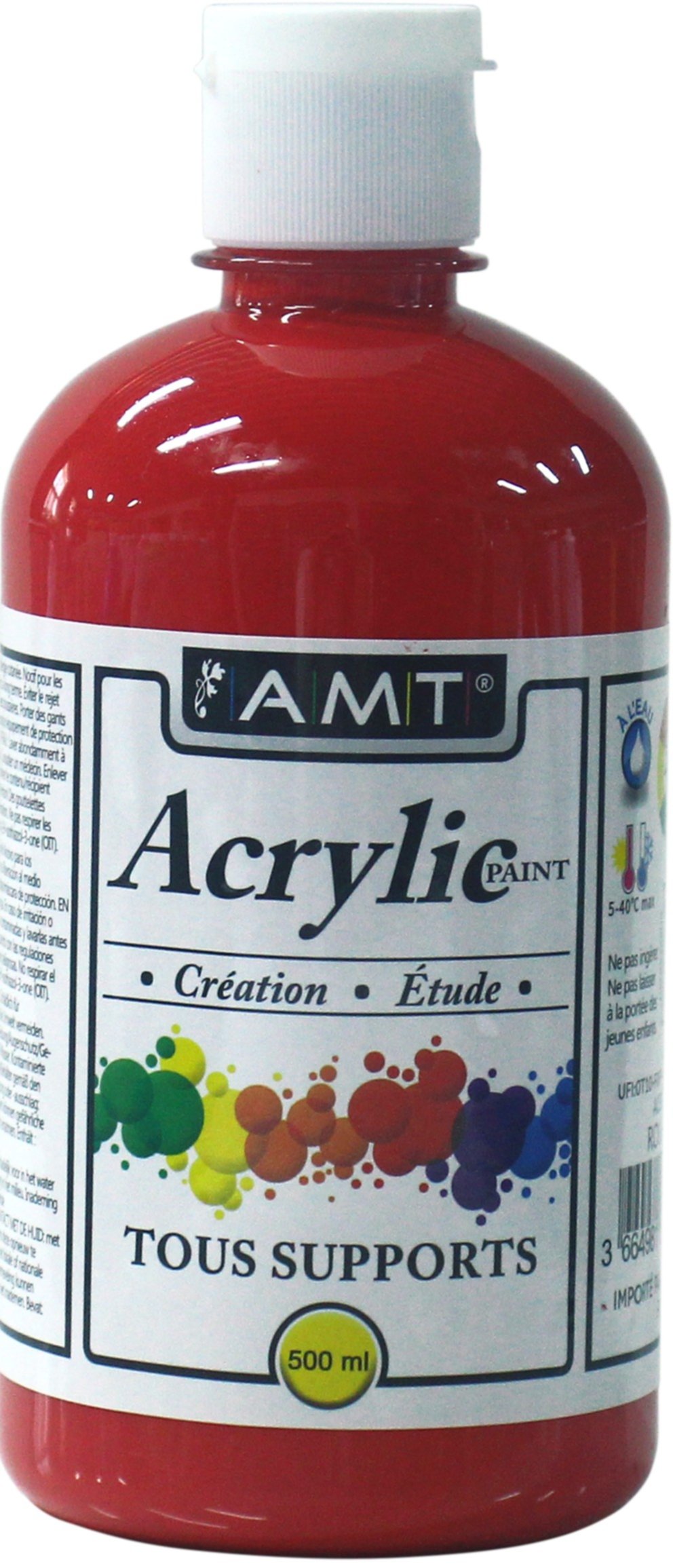 Peinture acrylique éducative 500 mL rouge - FEVICRYL