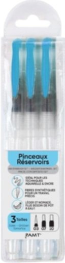 Set de 3 pinceaux réservoirs aquarelle - AMT