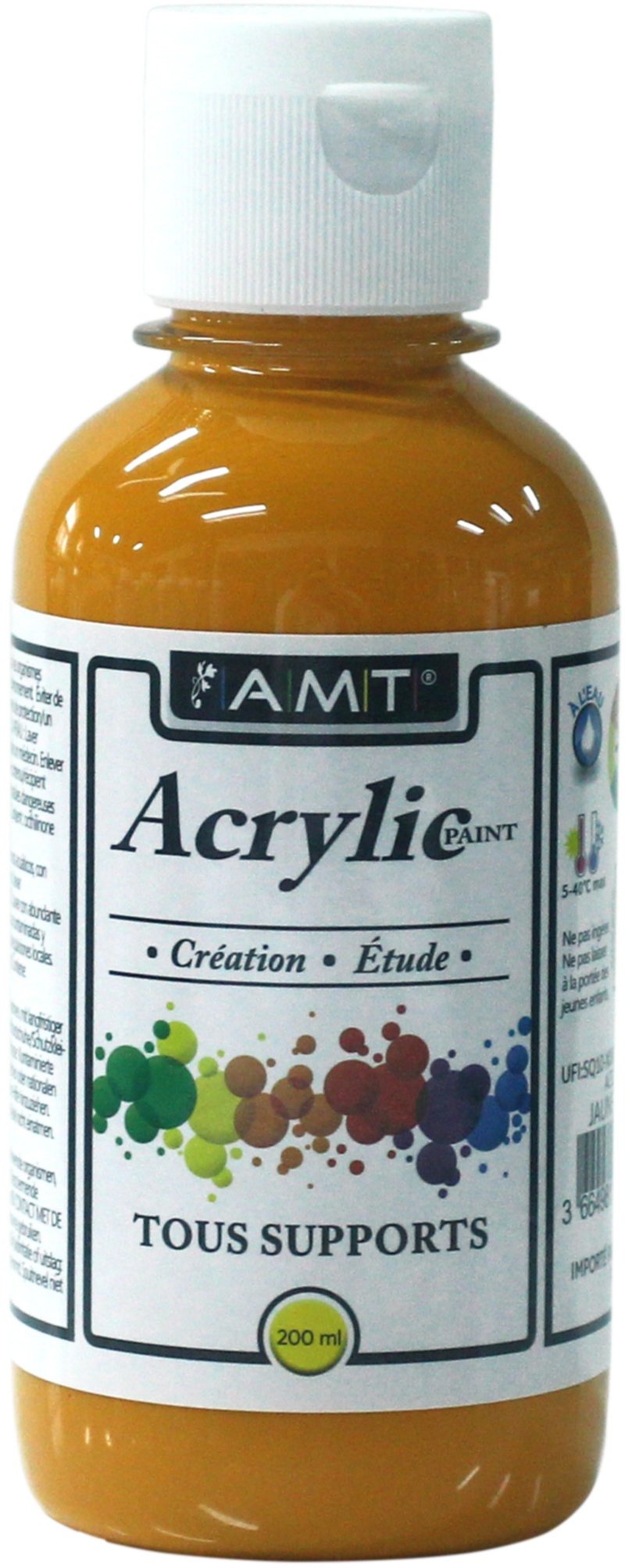 Peinture acrylique éducative 200 mL jaune d'or - FEVICRYL