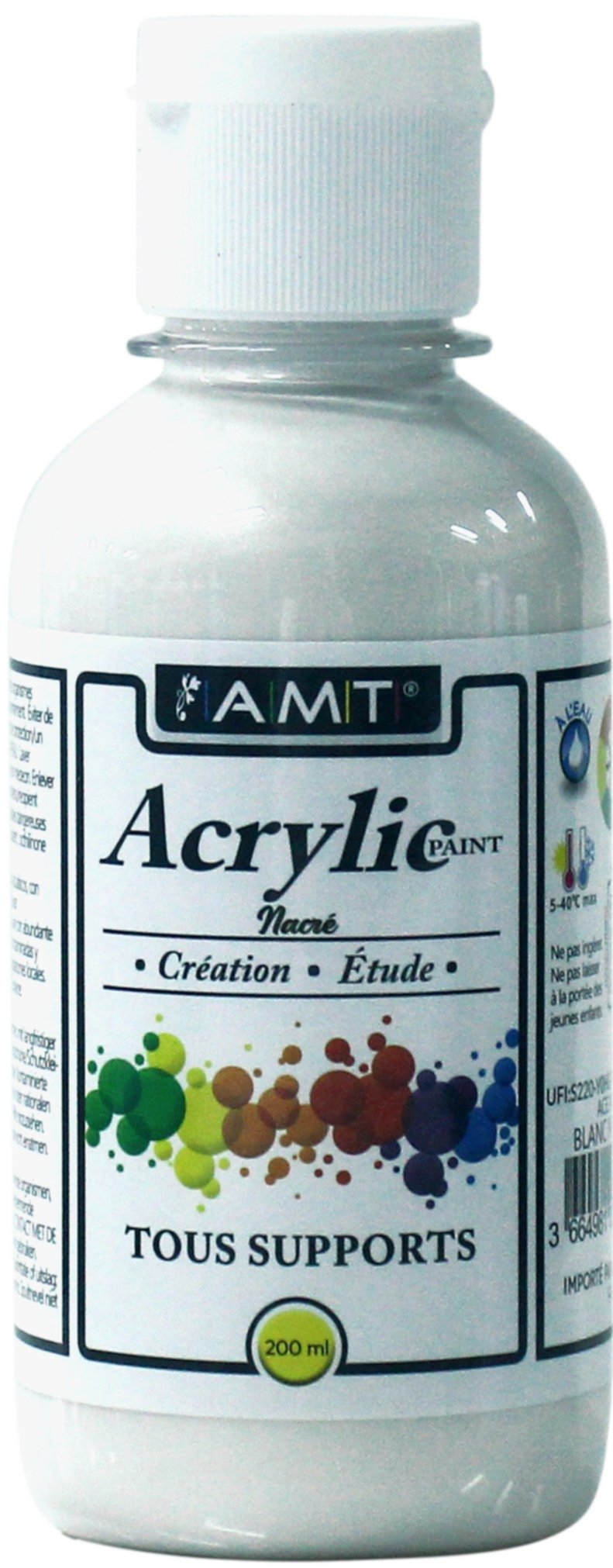 Peinture acrylique éducative 200 mL blanc nacré - FEVICRYL