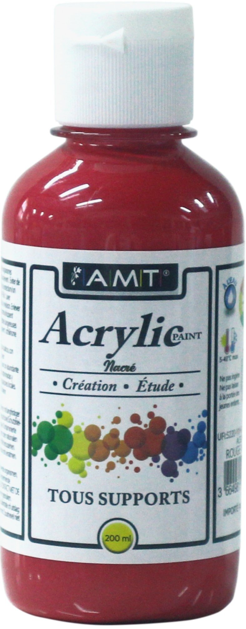 Peinture acrylique éducative 200 mL rouge nacré - FEVICRYL