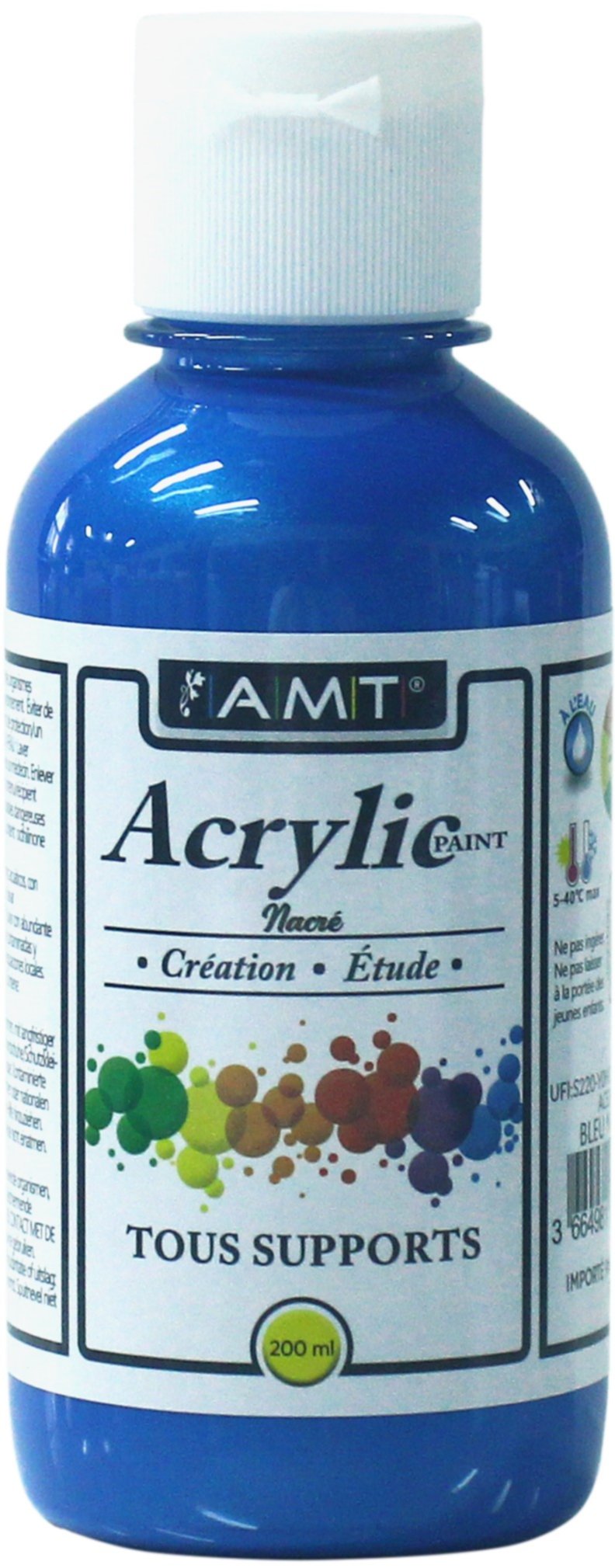 Peinture acrylique éducative 200 mL bleu nacré - FEVICRYL