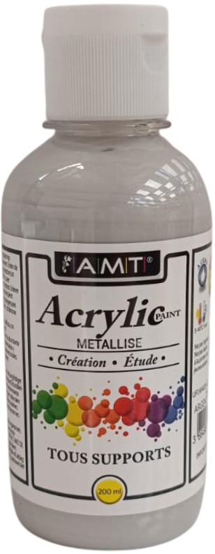 Peinture acrylique éducative 200 mL argent métallisé - FEVICRYL