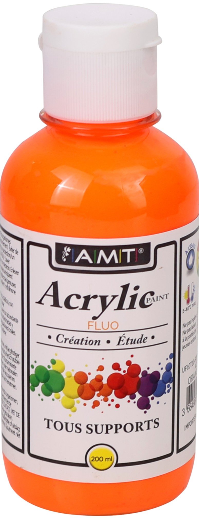 Peinture acrylique éducative 200 mL fluo orange - FEVICRYL
