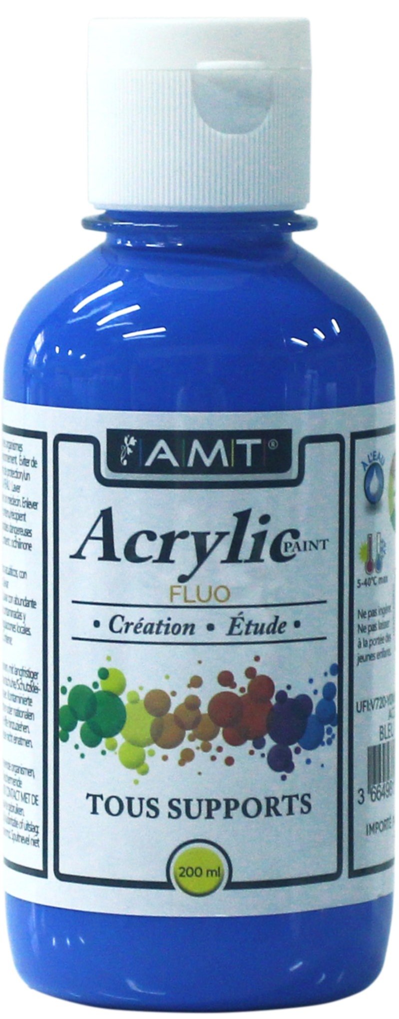 Peinture acrylique éducative 200 mL fluo bleu - FEVICRYL