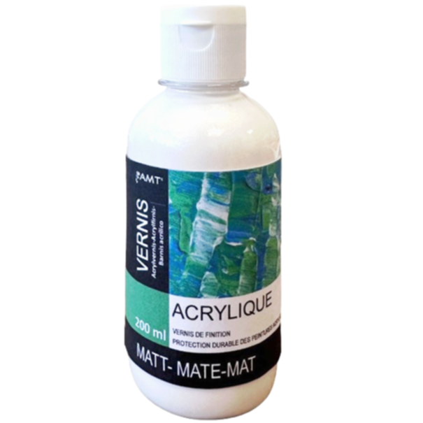 Vernis de finition acrylique 200 mL mat - AMT