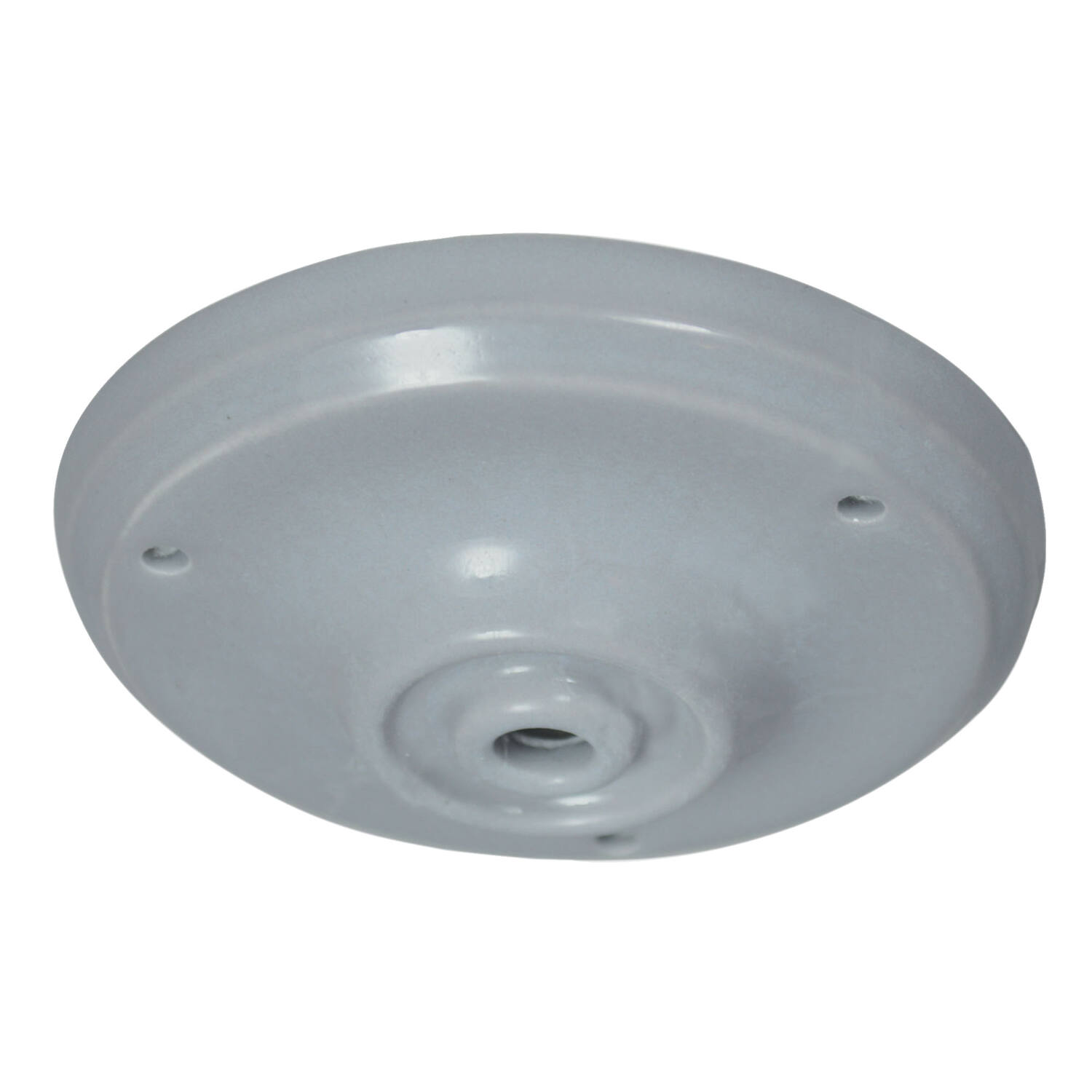 Pavillon cache-fils céramique gris Ø105mm - TIBELEC