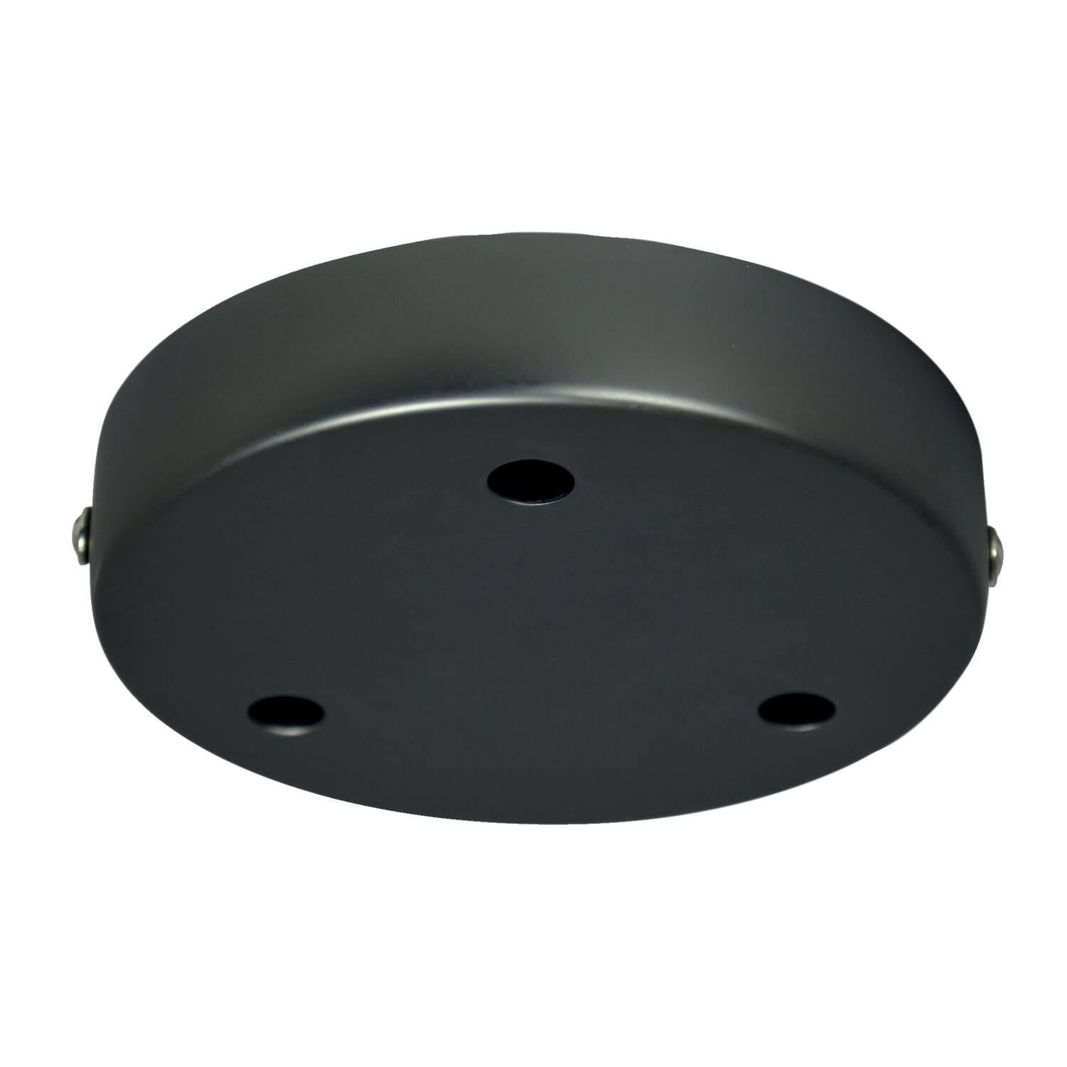 Plafonnier métal rond finition titane 3 câbles Ø120mm - TIBELEC