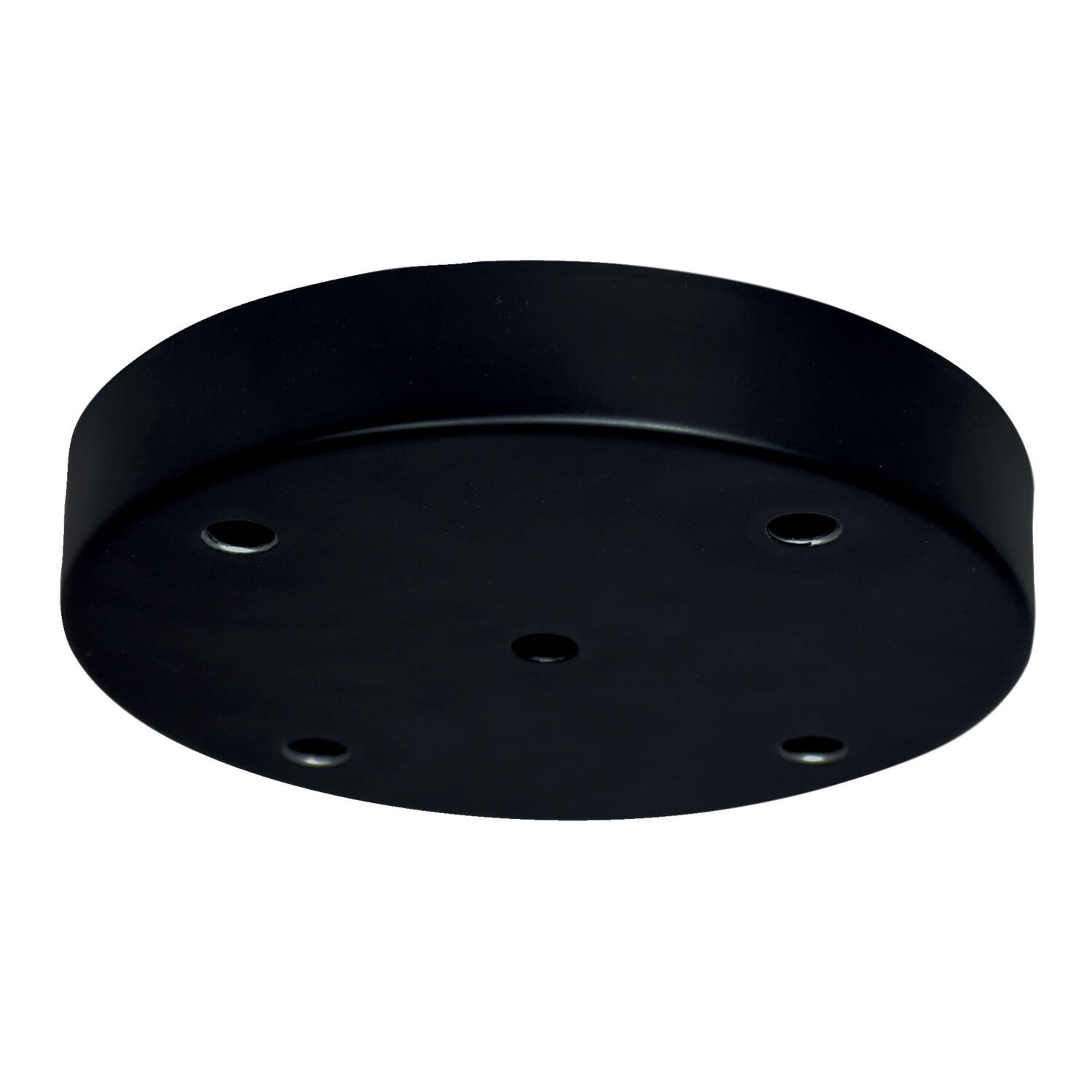 Plafonnier métal rond noir 5 câbles Ø150mm - TIBELEC