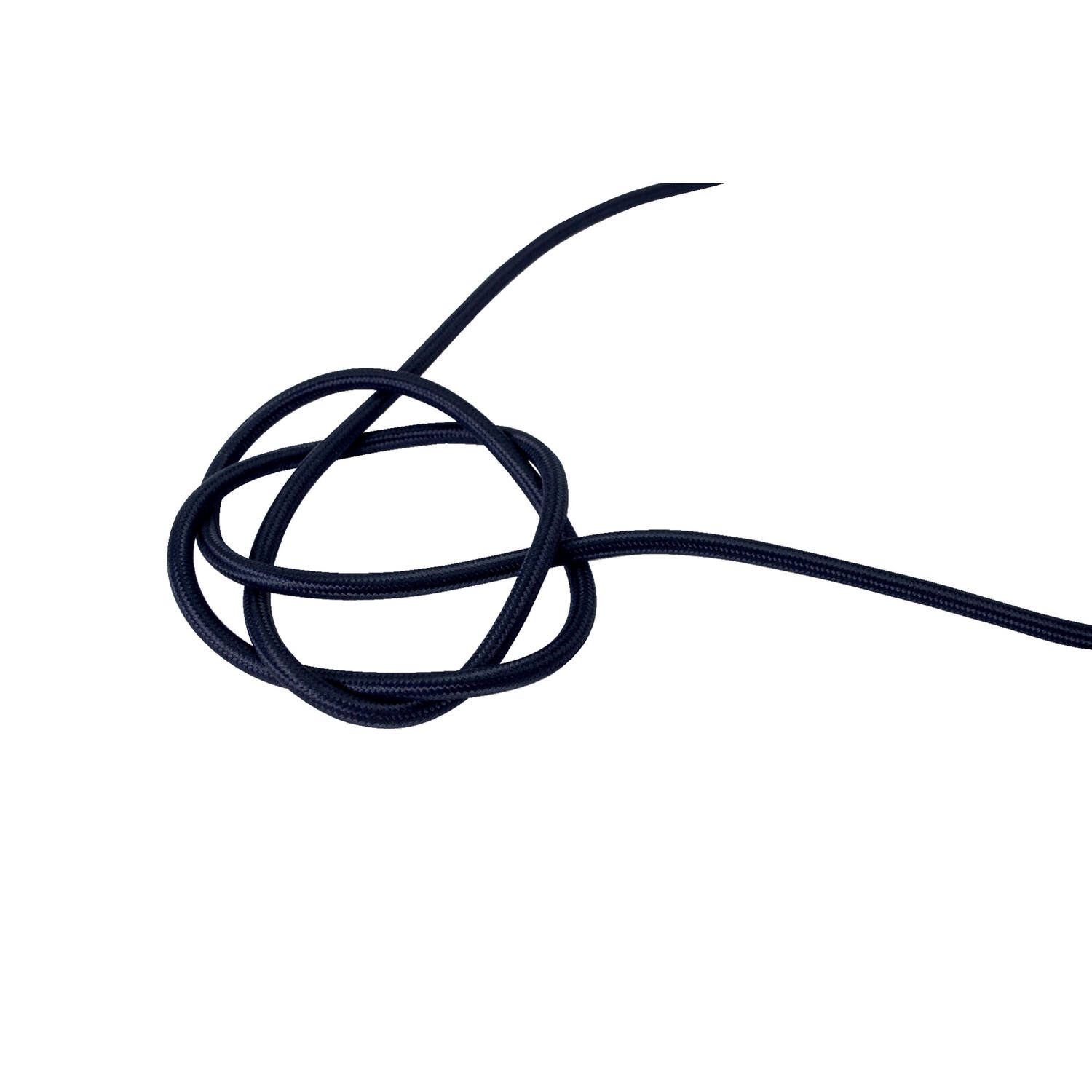 Câble électrique rond tissu bleu marine 3m - TIBELEC