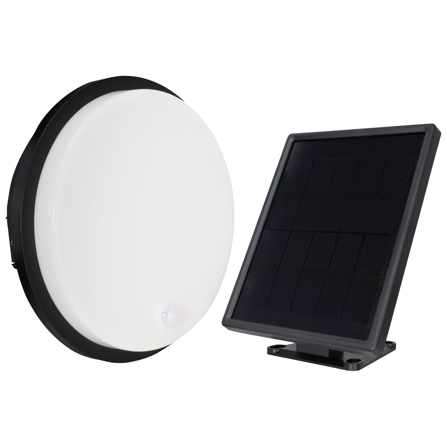 Hublot LED solaire Vallis 11W 1000lm détecteur - TIBELEC