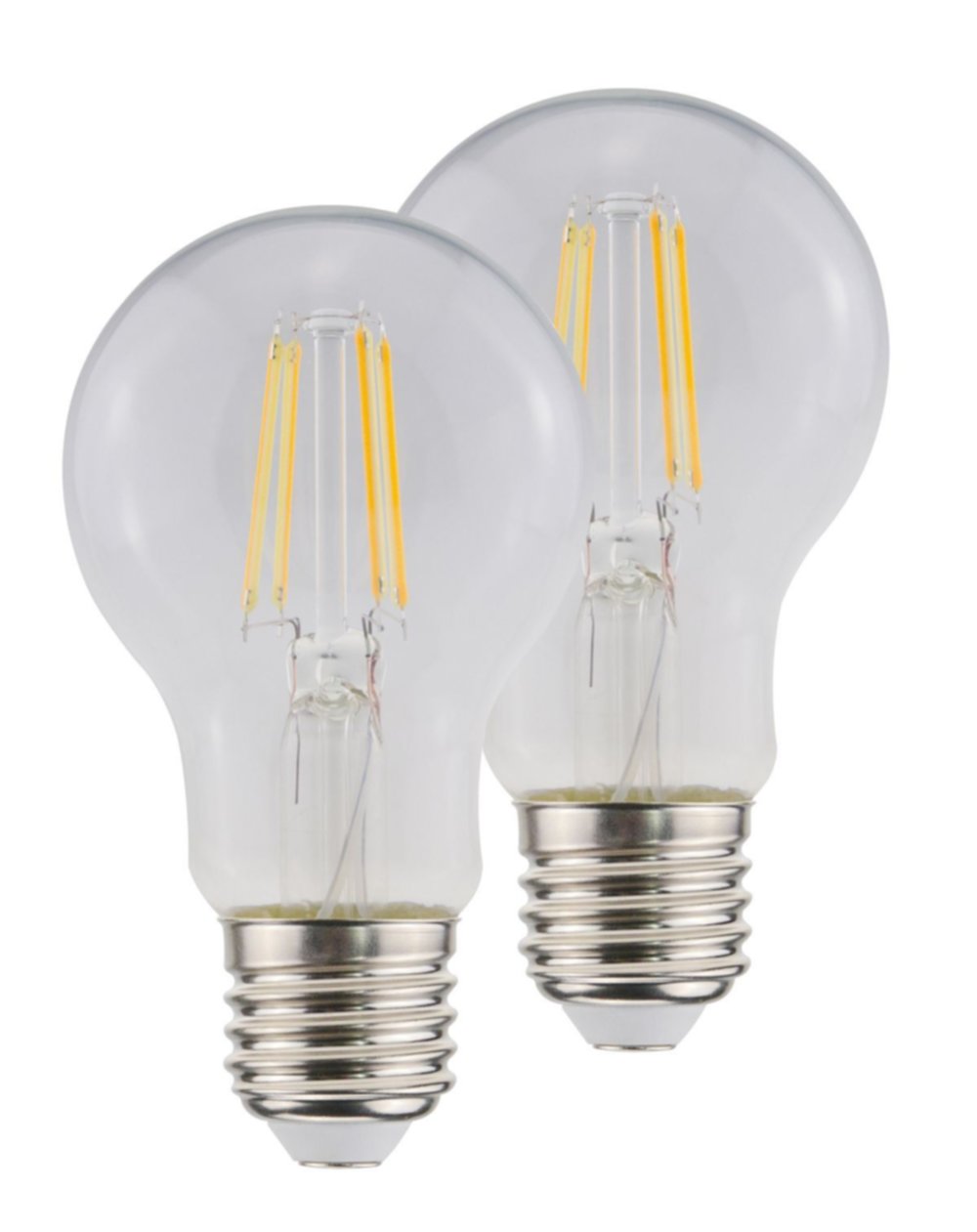 Ampoule a60 fil E27 clair 7W 4000k 806LM bt2