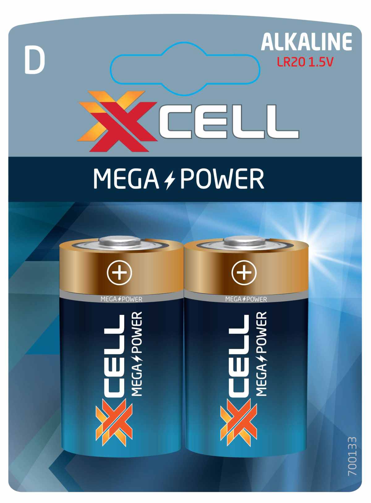 Blister de 2 piles 1.5V LR20 XXCELL