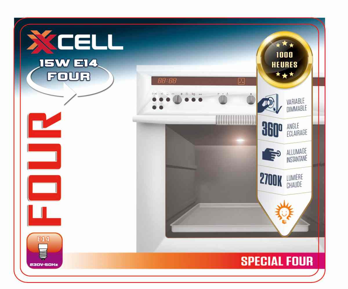 Inc Special Four 220-240V 300° 15W 2700K Blister2 XXCELL