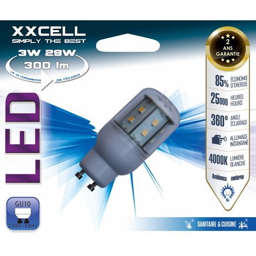 Ampoule LED Tube GU10 3W