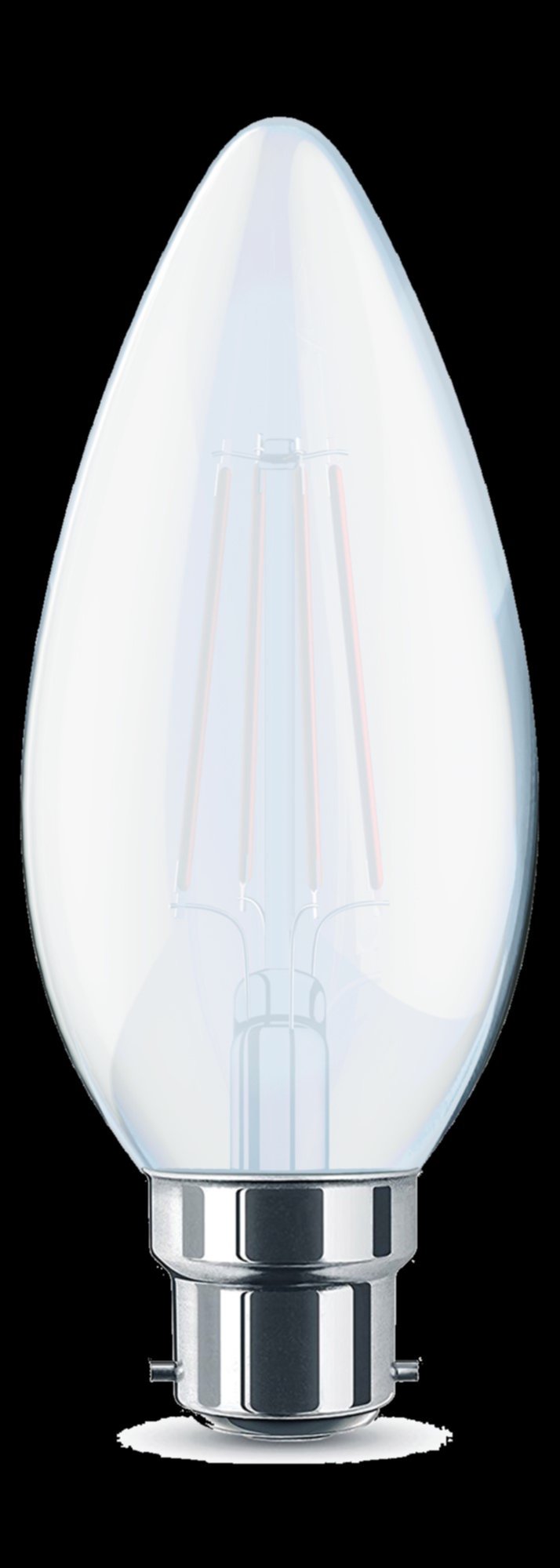 Ampoule Led filament flamme dépolie c35 b22 4,5w 470lm