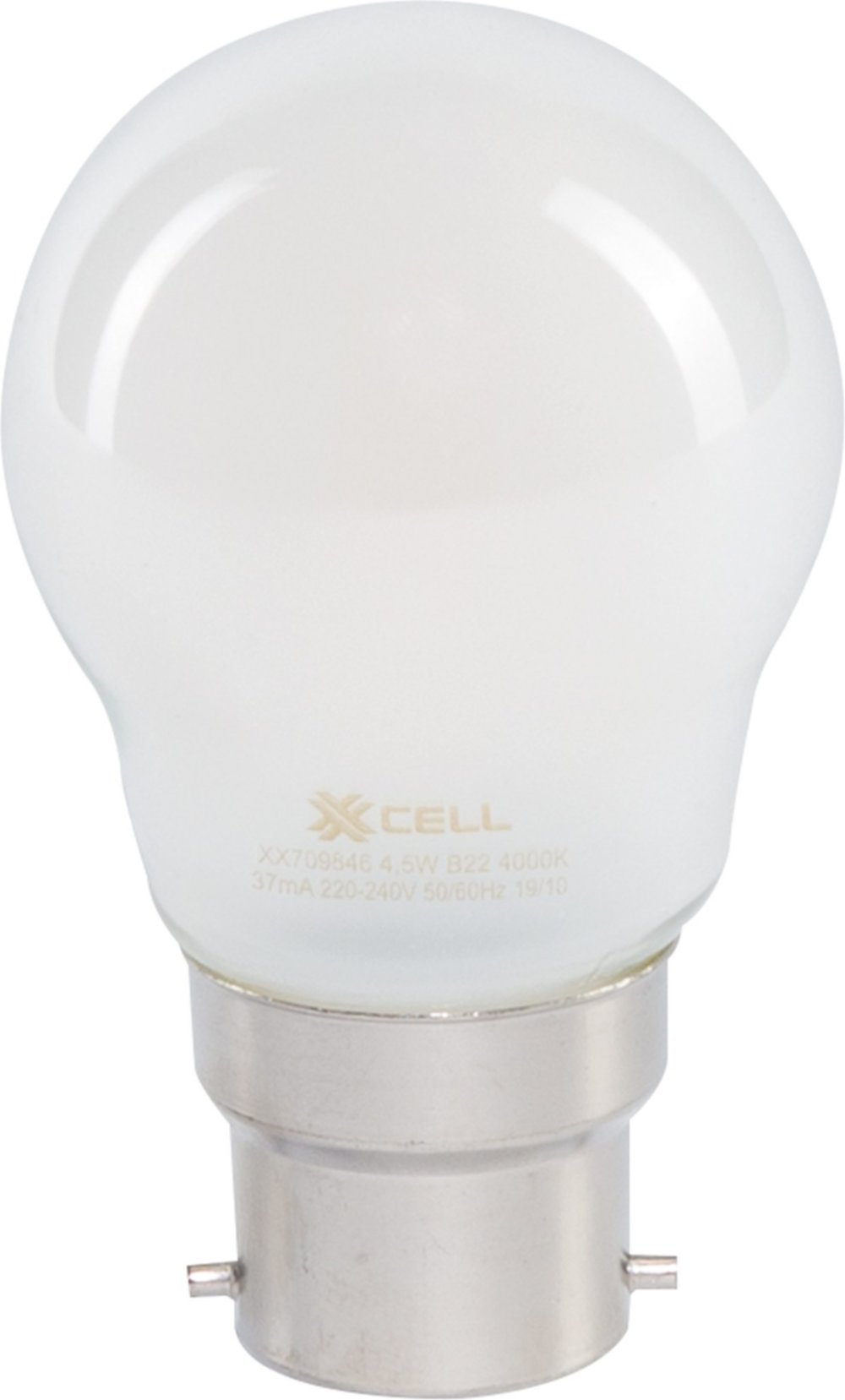 Ampoule LED  Filament Standard Depolie G45 4.5W B22 500Lm 4000K Blister2 XXCELL