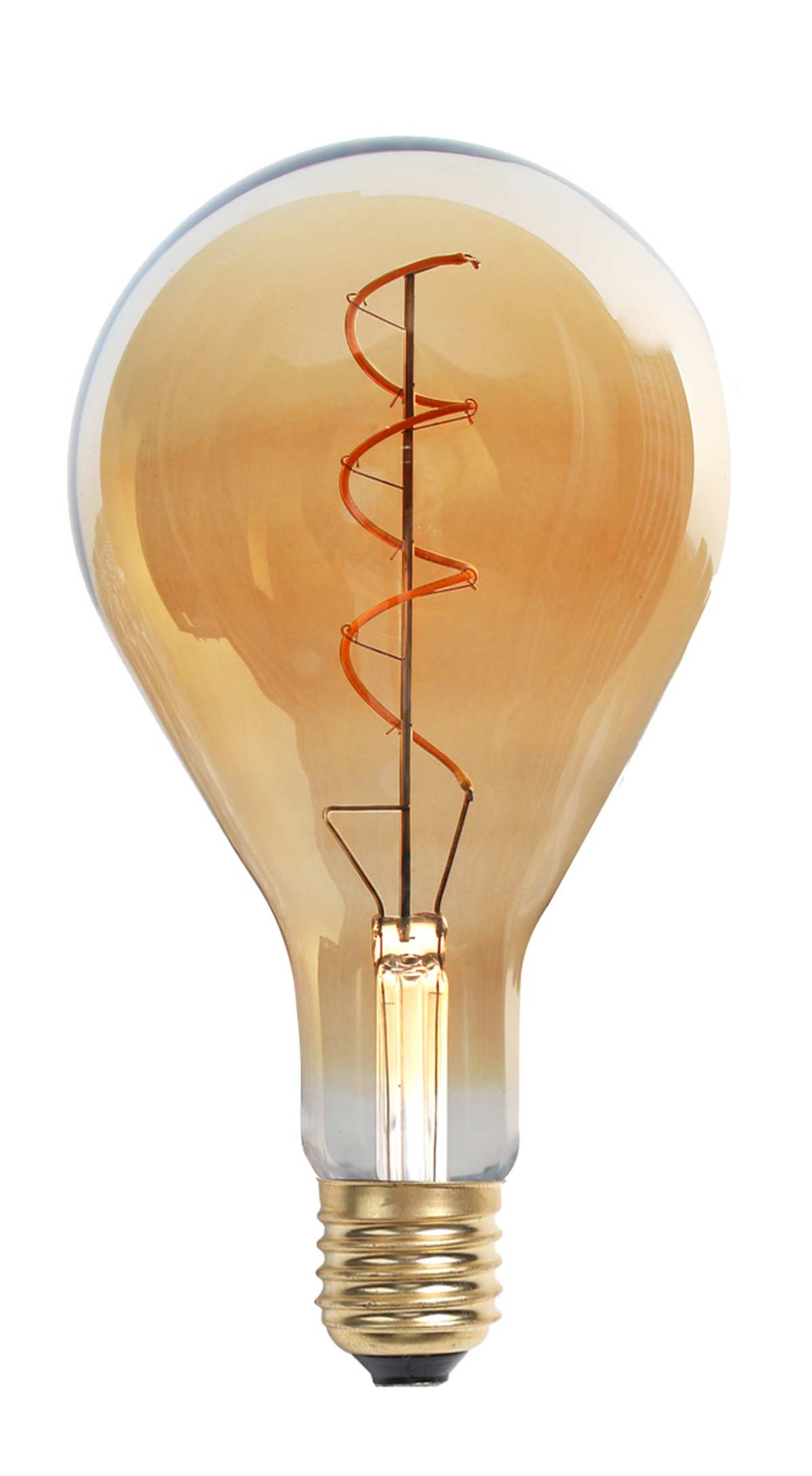 Ampoule LED  Filament Spirale Ambre Geant Ps130 E27 5W 250Lm 2100K Boite1 XXCELL