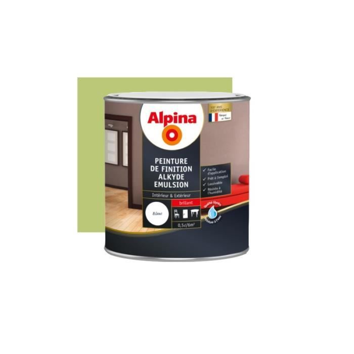 Peinture alkyde satin 2,5 L Vert printemps