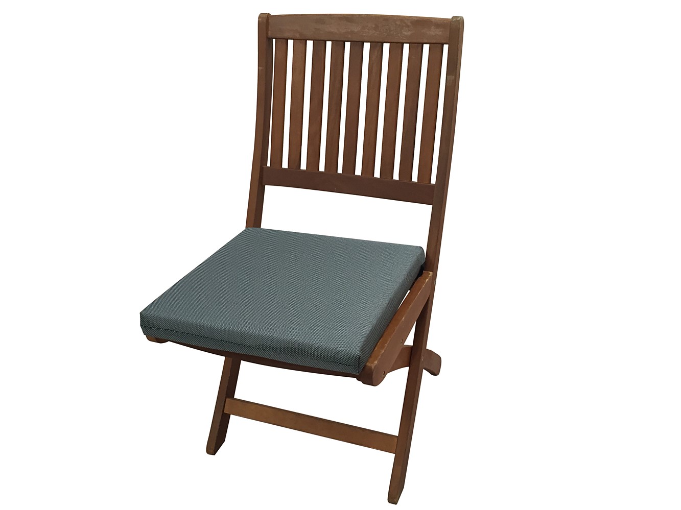 Galette carrée déhoussable 42x42x6cm aqua carbone - TENDANCES ET CREATIONS