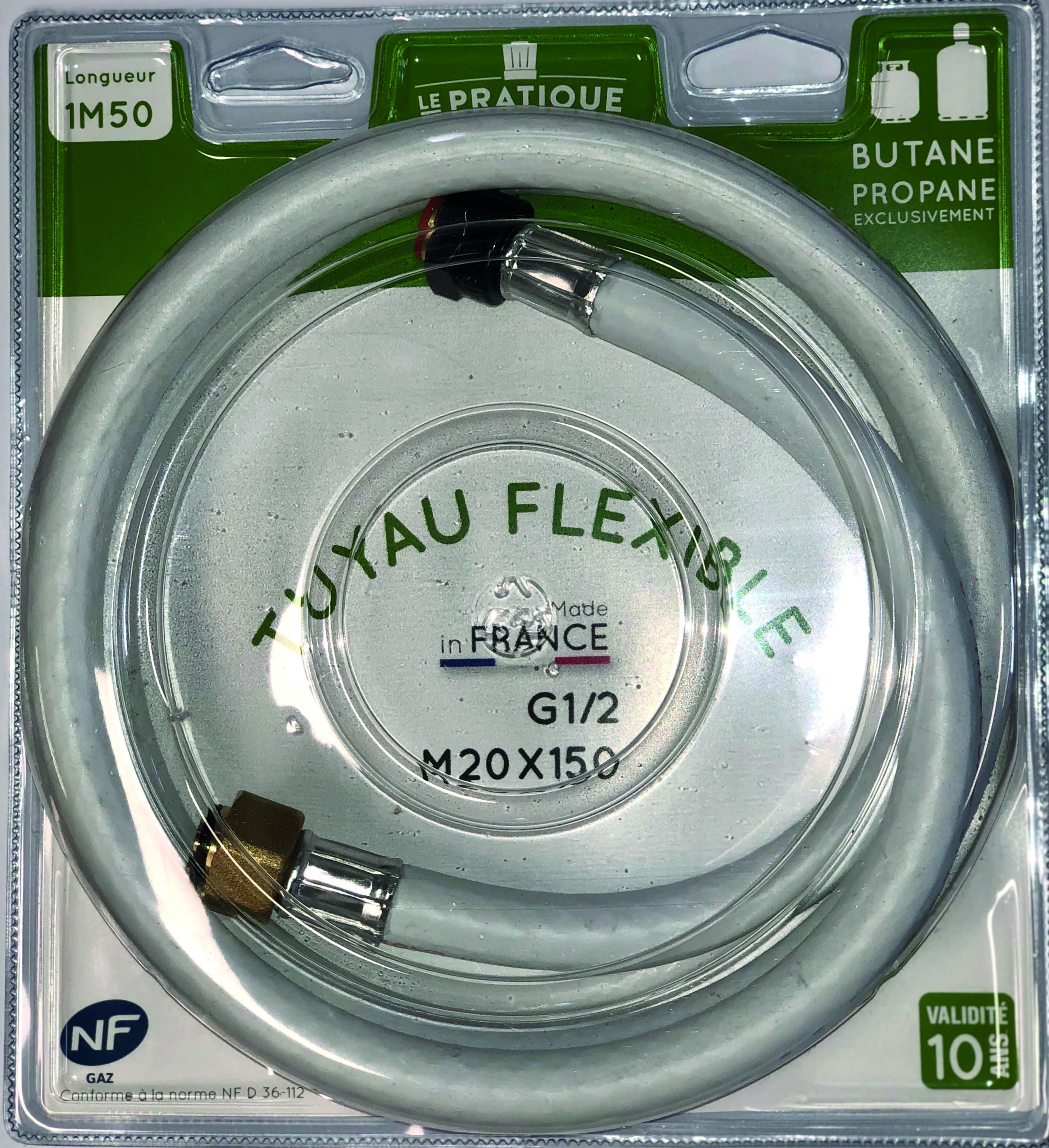 Flexible renforcé butane/propane 1,50 m