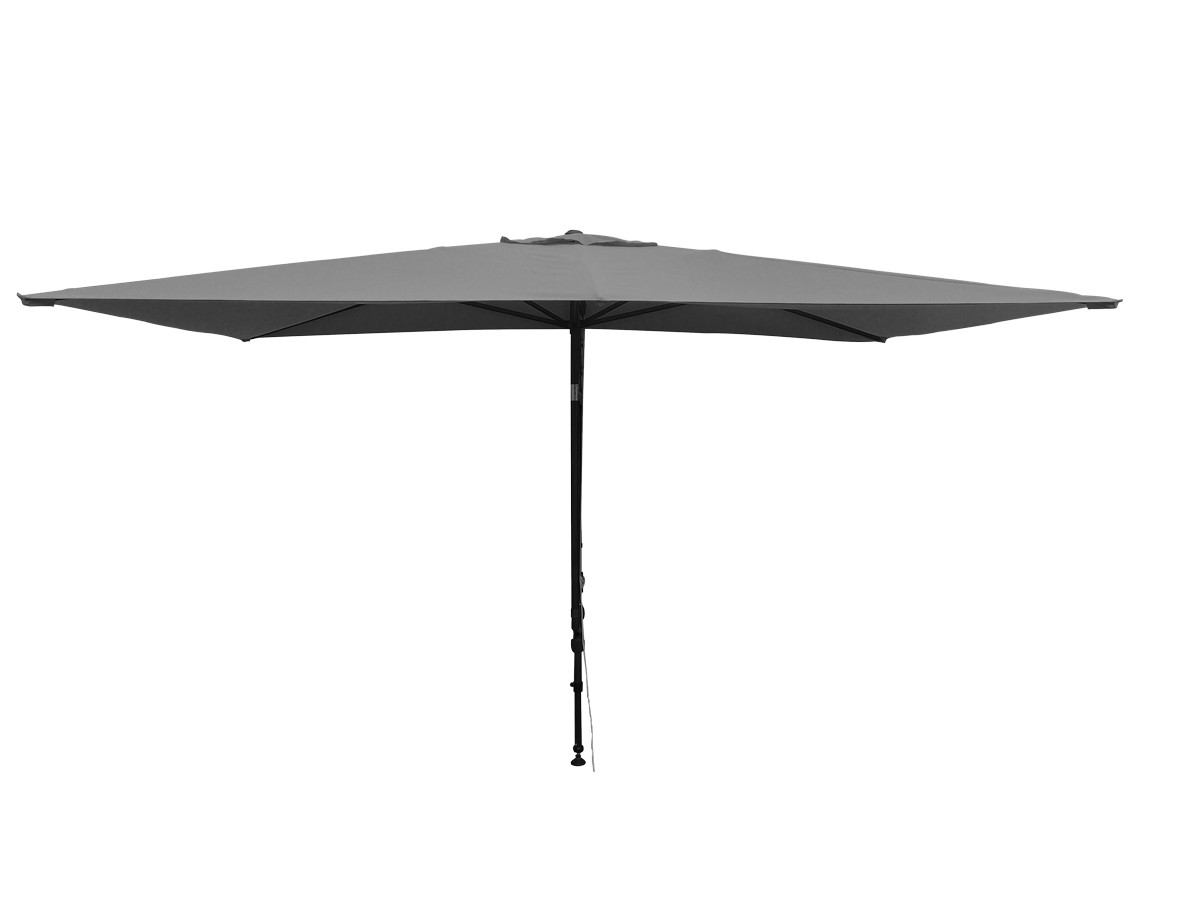 Parasol carré LEO 3x1,5m gris souris - COULEURS DU MONDE