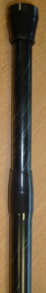 Tringle extensible entre-murs d22 135-250cm - noir et argent