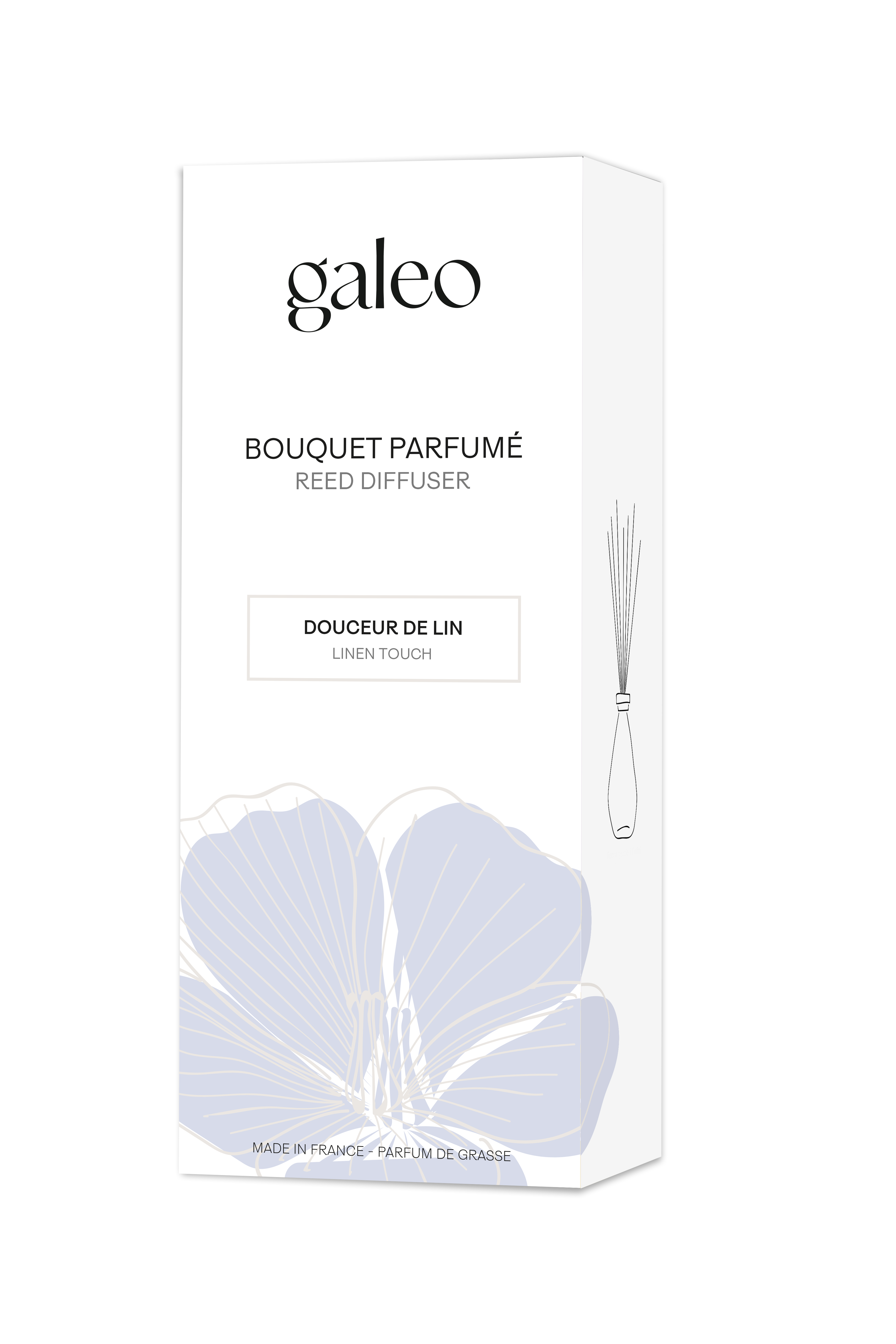 Diffuseur Rotins Douceur de Lin 100ml - GALEO