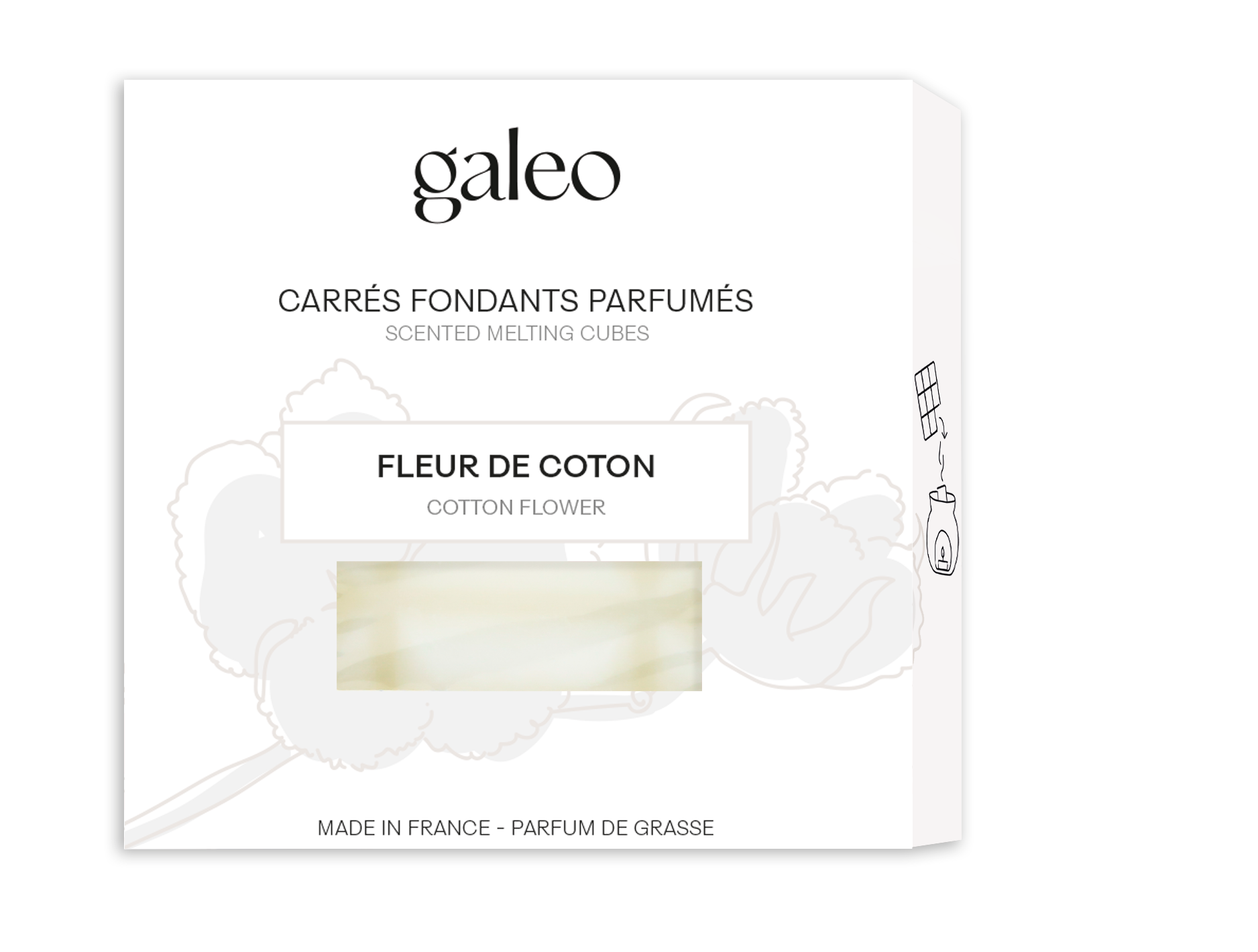 Carrés Fondants Parfumés Fleur de Coton - GALEO