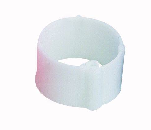 25 Bagues à clips Ø8mm Blanc - CHICK’A