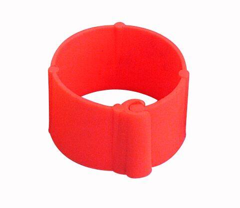 25 Bagues à clips Ø8mm Orange - CHICK’A