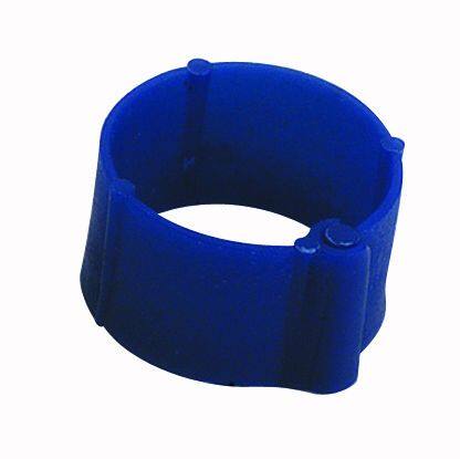25 Bagues à clips Ø12mm Bleue - CHICK’A