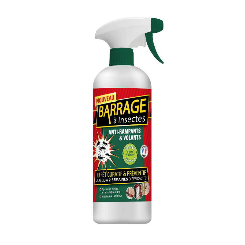 Barrage à insectes (rampants et volants) au géraniol 1L