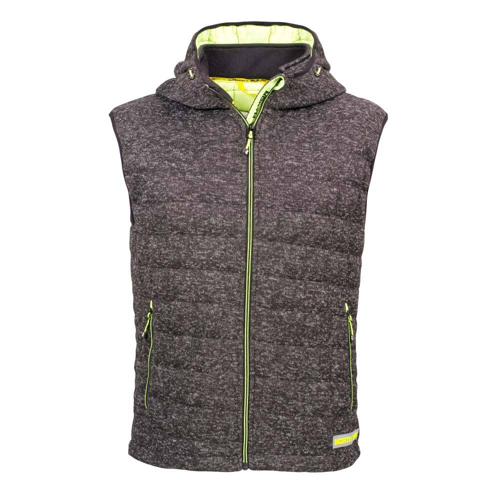 Gilet Teddy L noir/jaune fluo