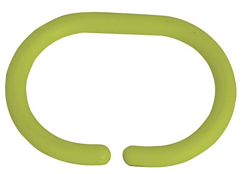 Anneaux pour rideaux de douche vert - lot de 12 - MSV