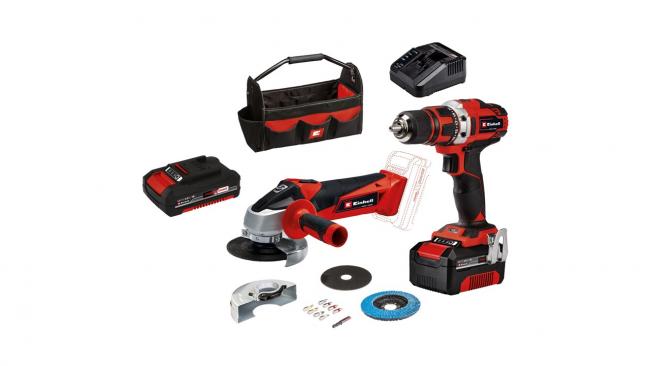 Lot perceuse-visseuse TE-CD 18/40 Li et meuleuse d'angle TC-AG 18/115 Li - EINHELL