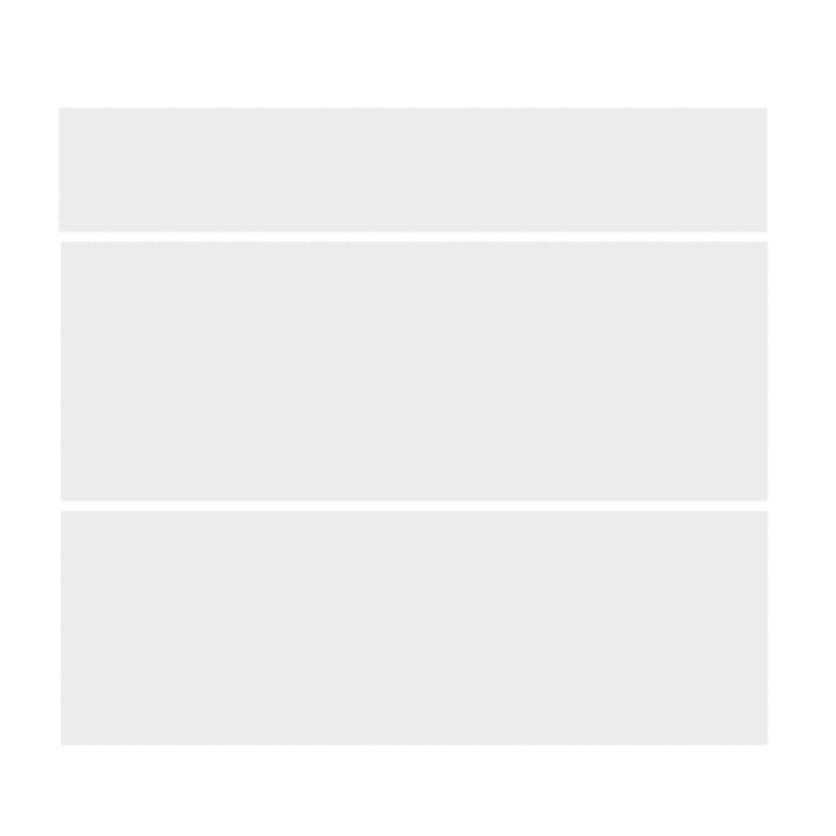 Façade Luna blanc mat 713x800 3 tiroirs - RBSISTEMS