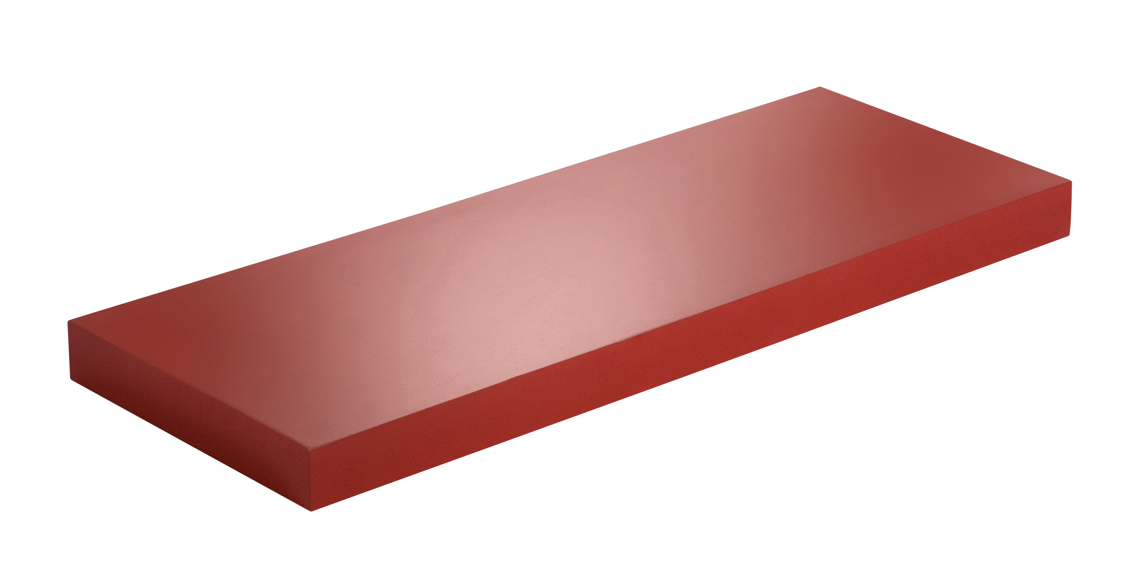 Tablette DS4 38 mm 90 x 23,5 cm rouge - DECO SYSTEM