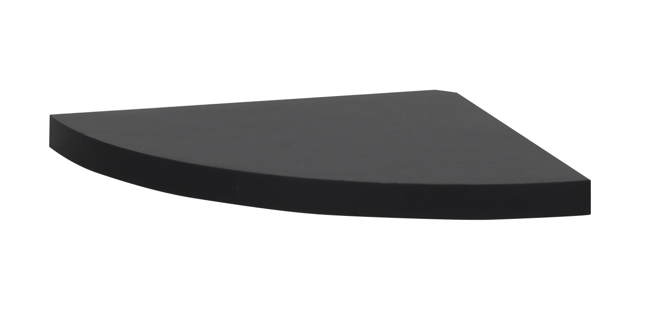 Tablette DS2 angle MDF 18 mm 23 x 23,5 cm noir - DECO SYSTEM