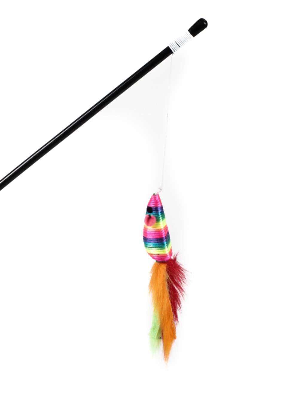 Canne à pêche appât souris 7 cm 46 cm multicolore fluo - ZAMIBO