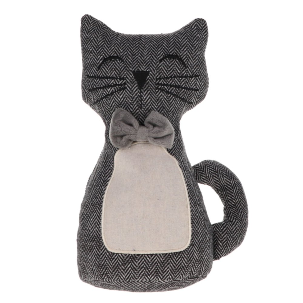 Butée de porte petit chat noir/blanc - LUANCE