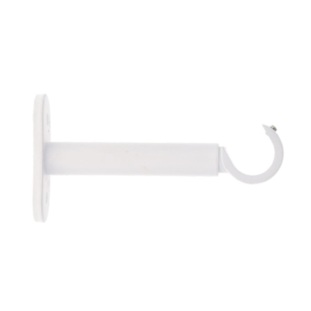 Lot de 2 supports simple ouverts Ø20 mm 90 mm blanc mat - LUANCE