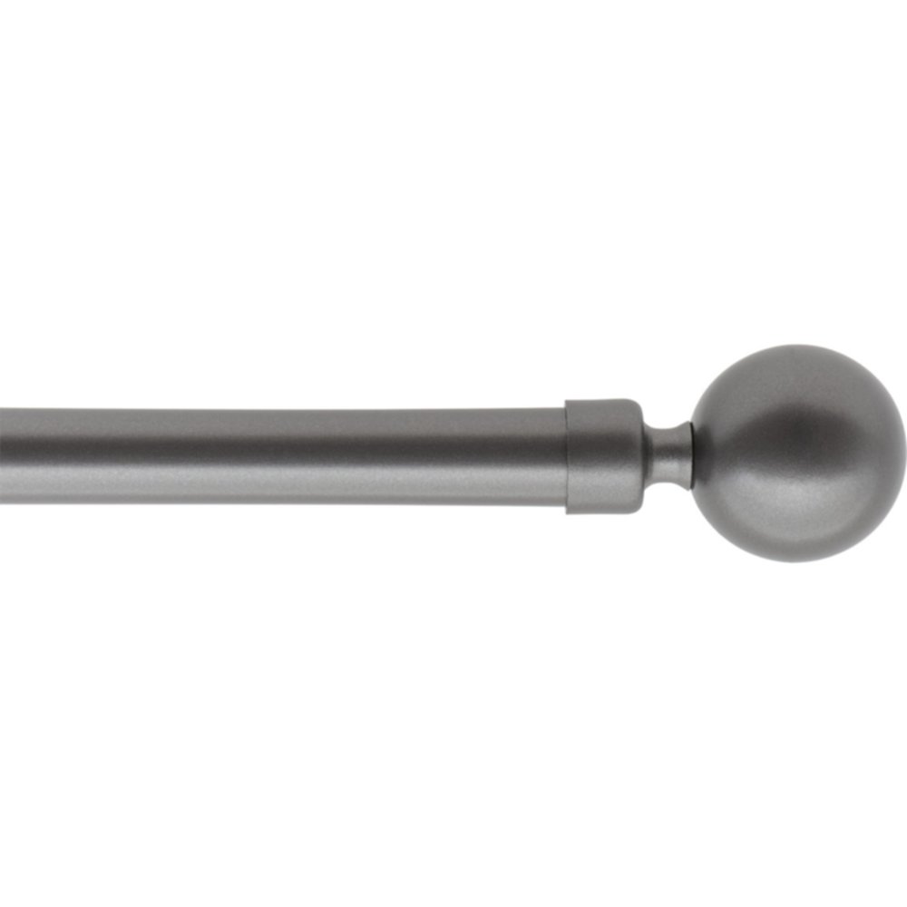 Kit extensible 120-210 cm Ø19 embout Stael gris béton - LUANCE
