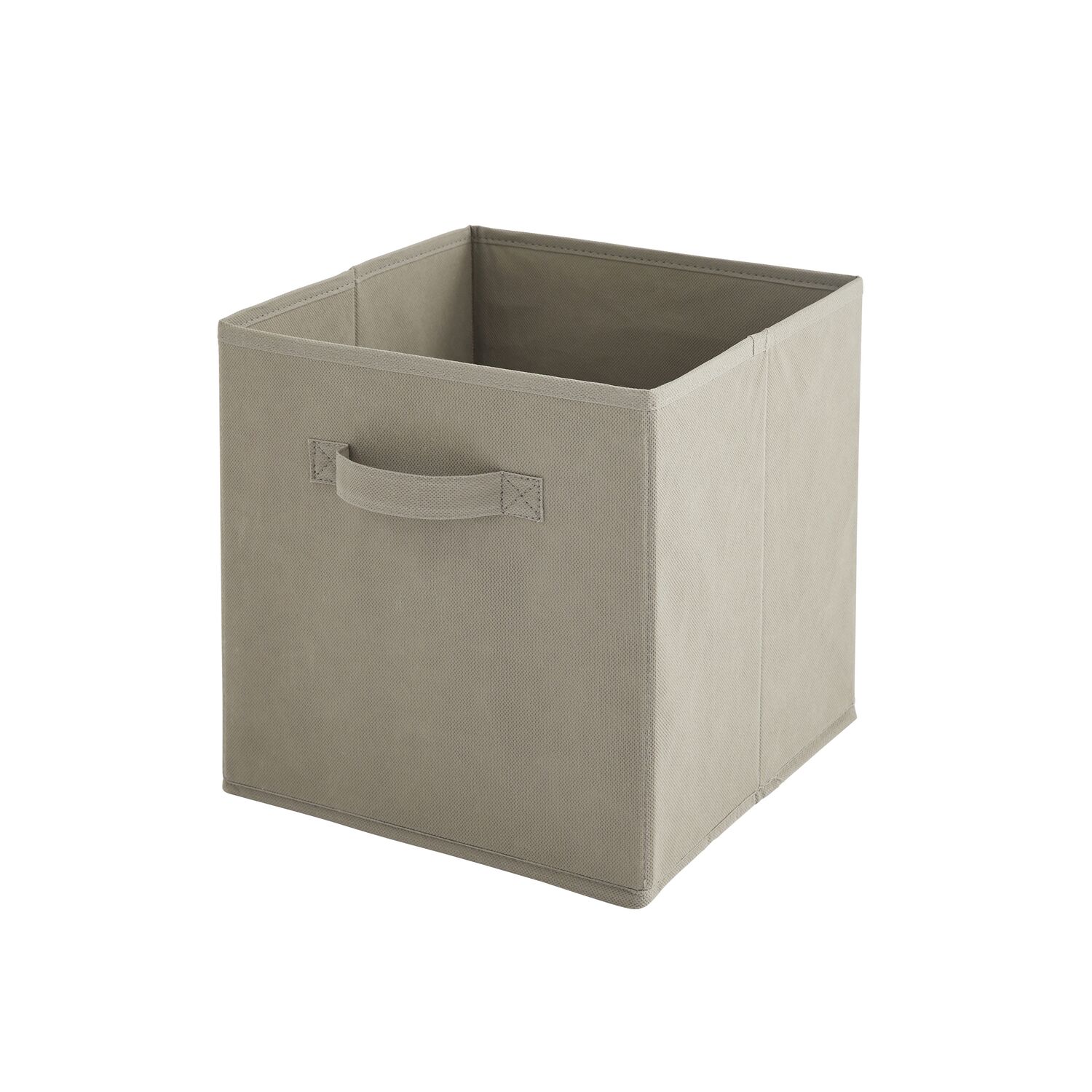Panier rangement intissé 27x27x27cm Taupe