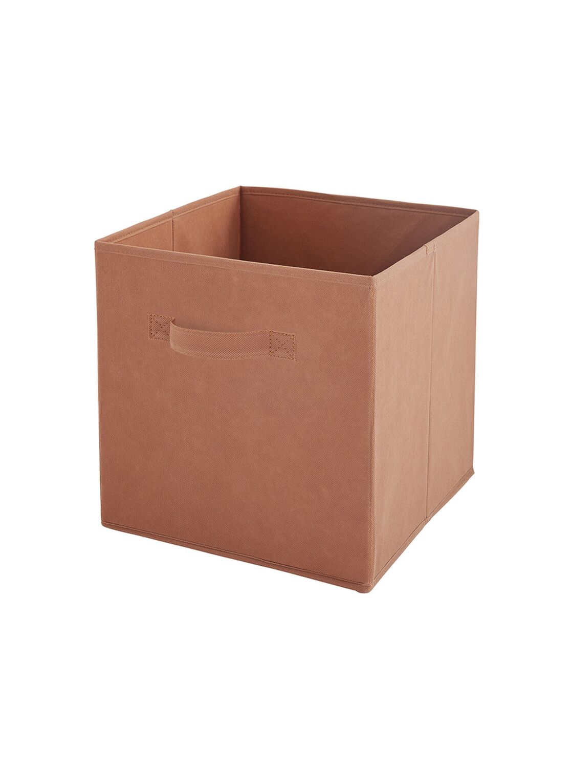 Panier rangement intissé 27x27x27cm Terracotta