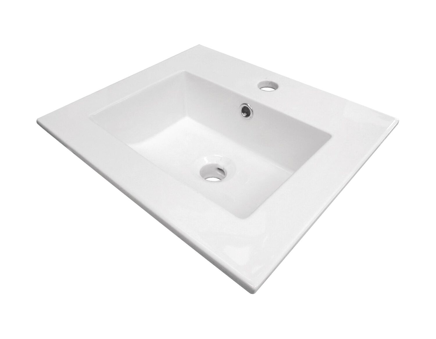 Vasque a encastrer Kio grès blanc - ONDEE