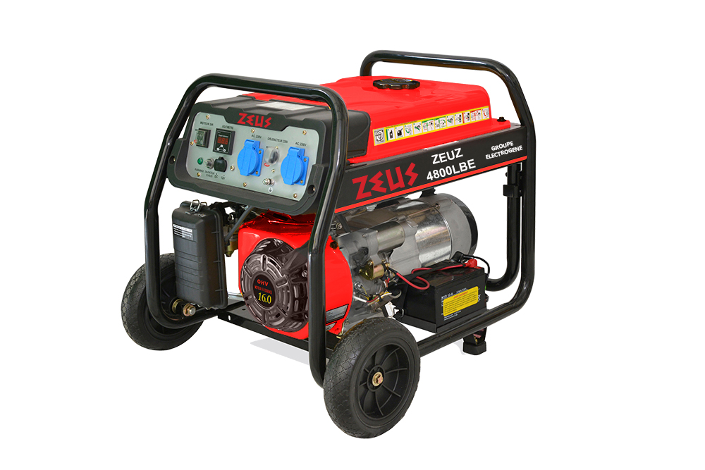 Groupe électrogène essence 4500W démarrage électrique - ZEUS