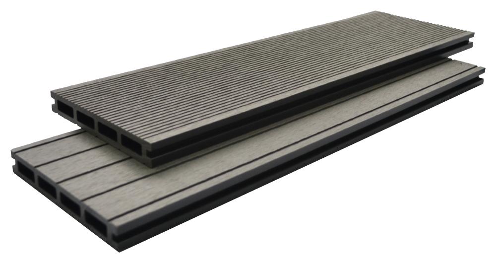 Lame de terrasse Bois composite 260x15x2,1cm Gris