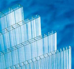 Plaque polycarbonate alvéolaire 2 x 0.98m en épaisseur 10mm